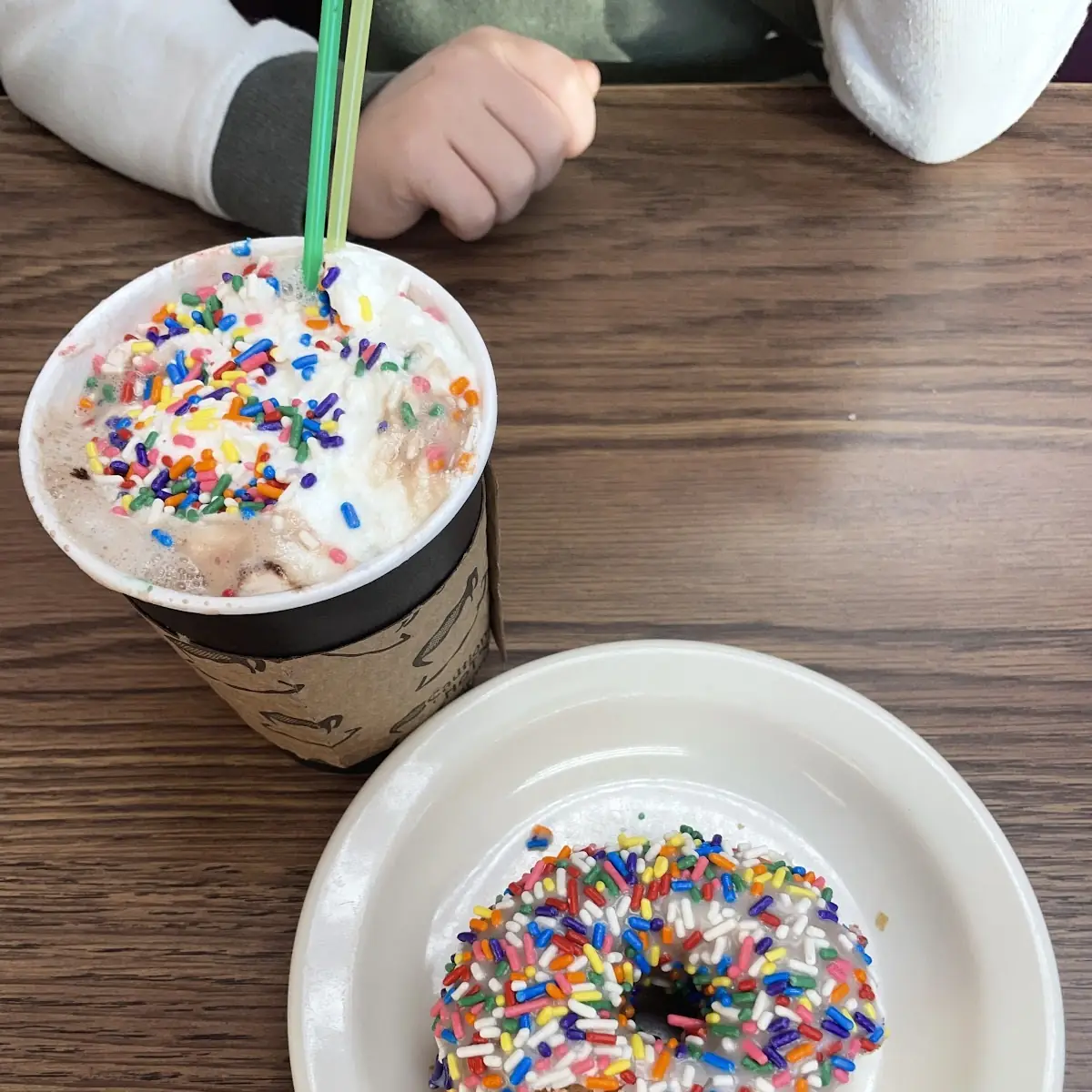Donut and Hot Chocolate