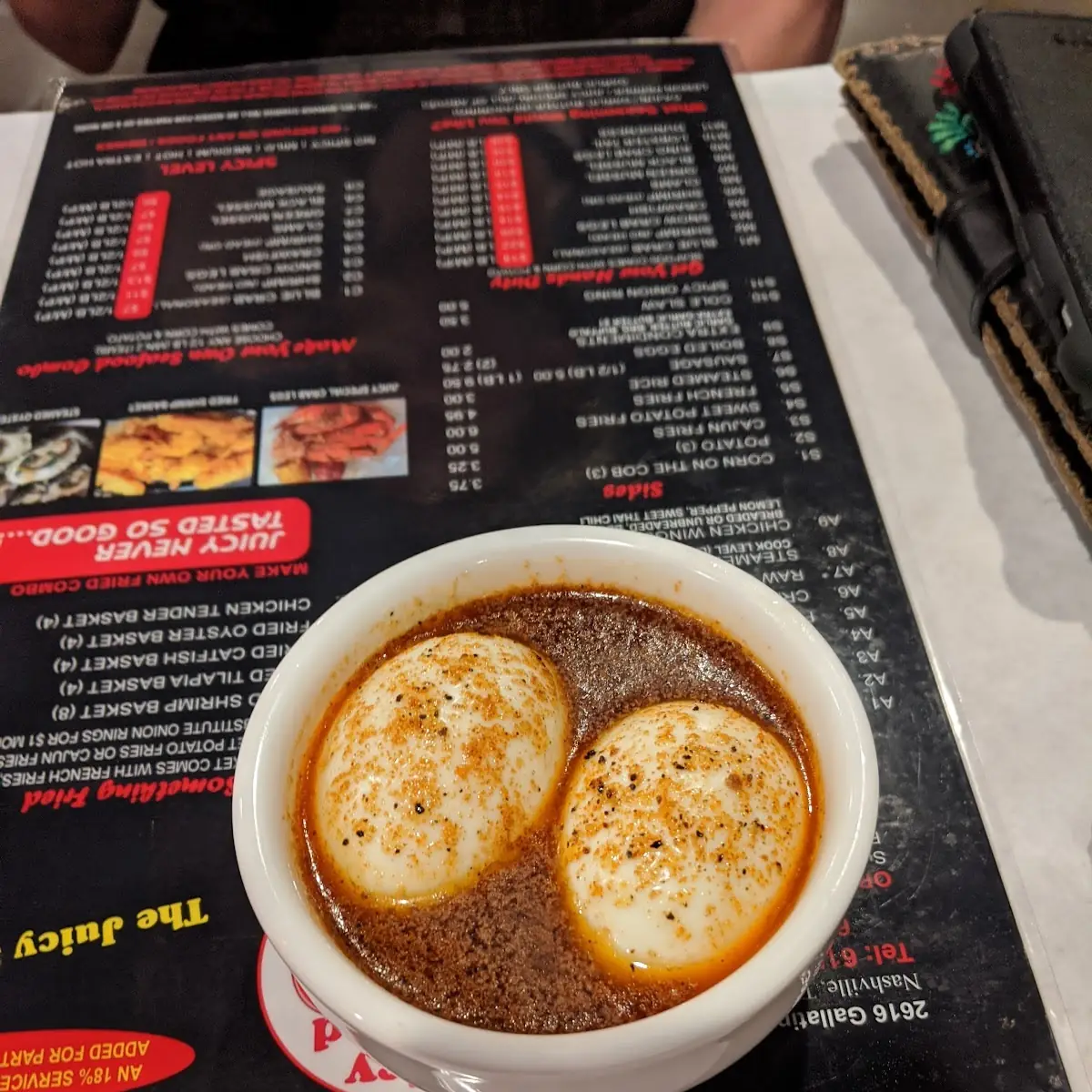 Boiled Eggs Cajun