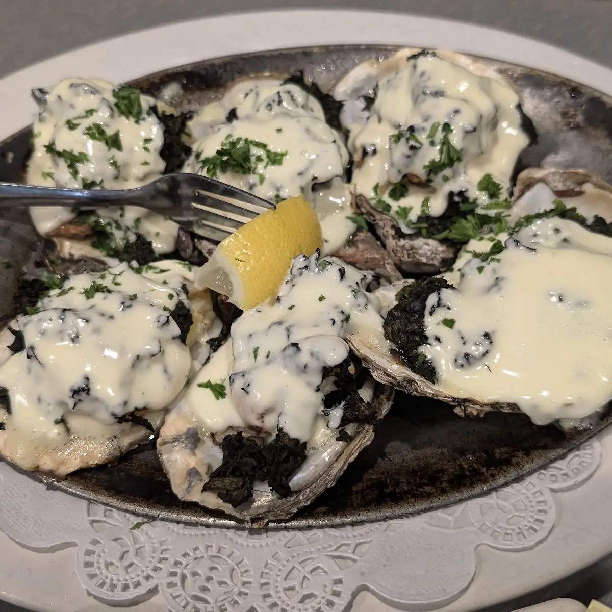 Oysters Rockefeller