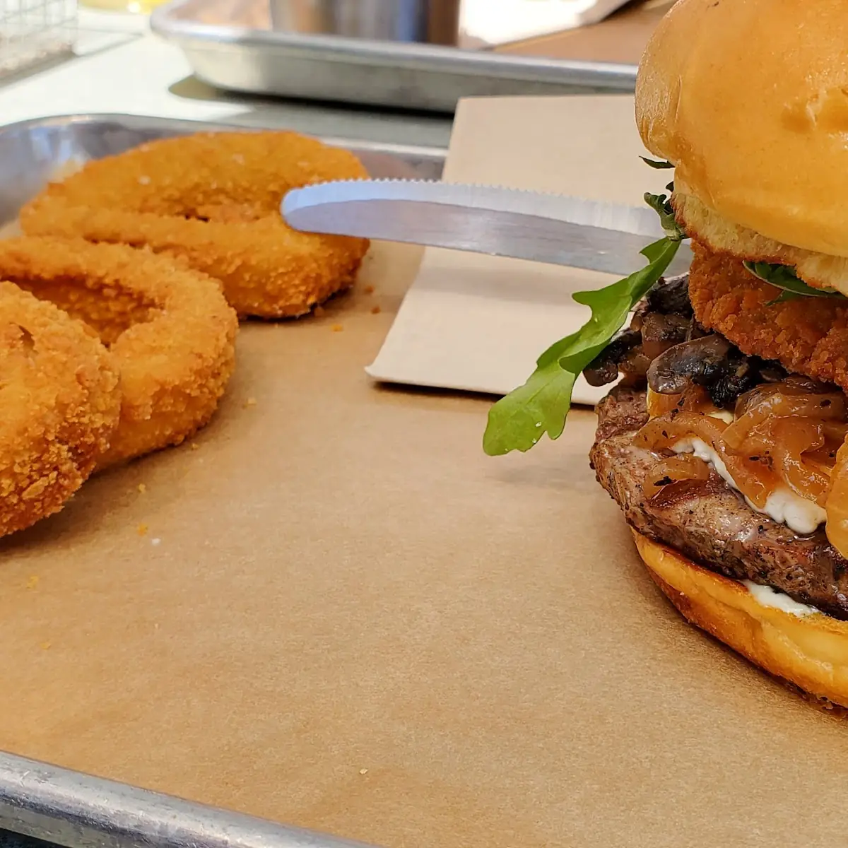 Mesa Burger with Onion Ring