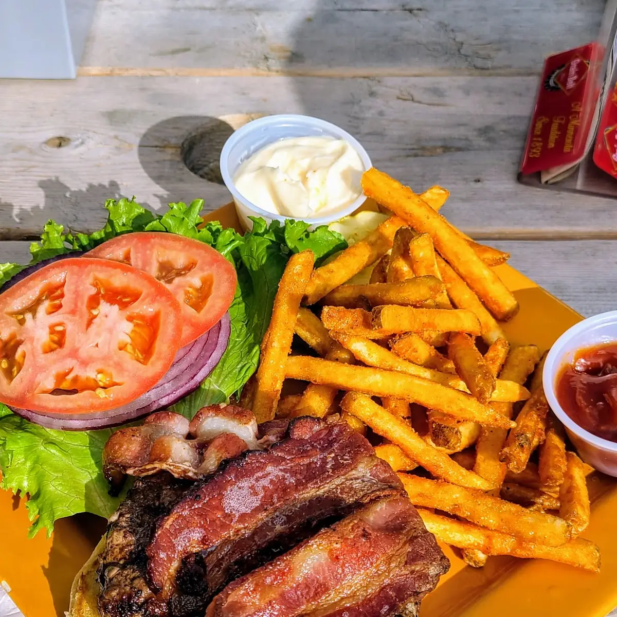 California Burger with Riley Fries