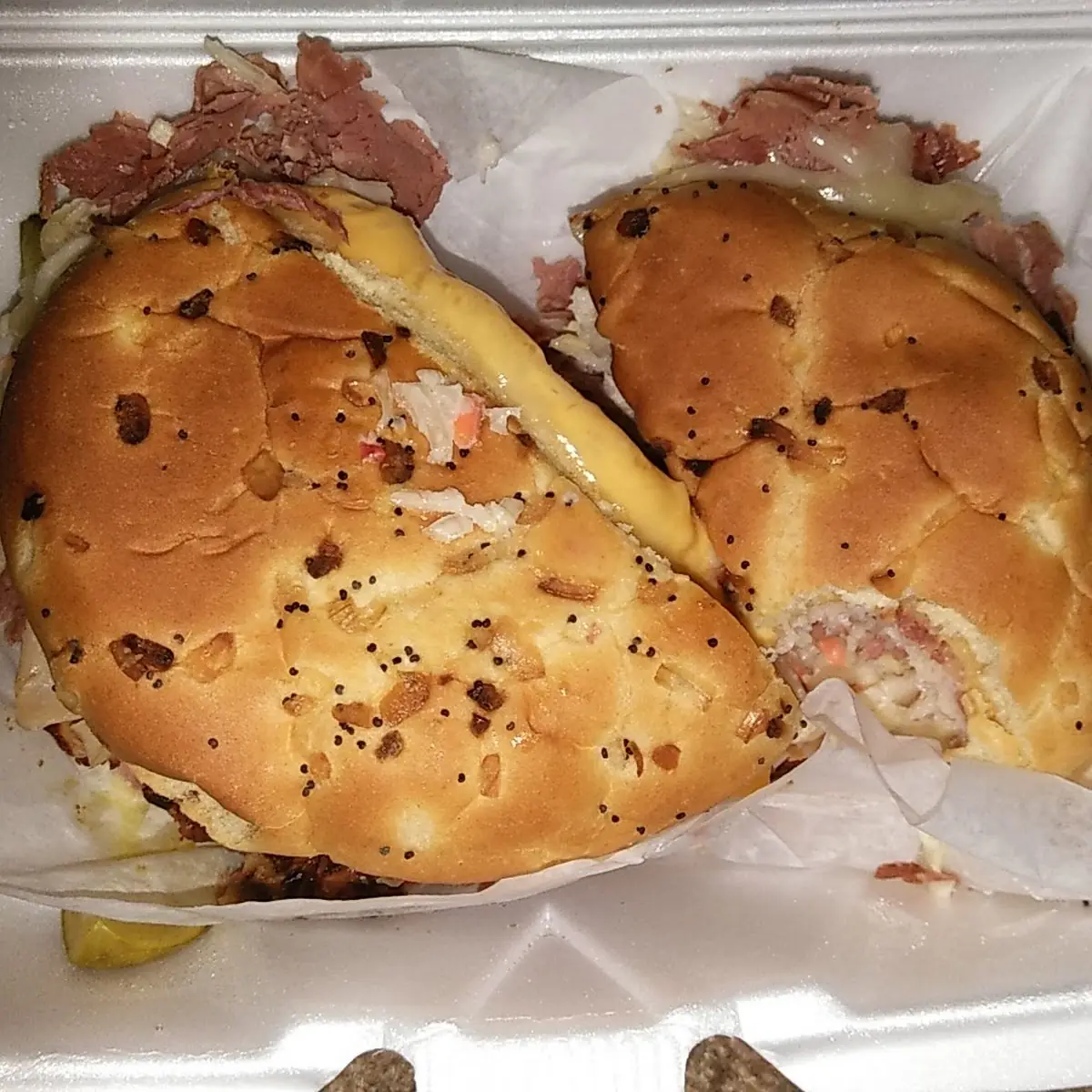 Corned Beef Reuben Calzone