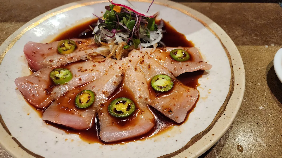 Yellowtail Serrano Sashimi Appetizer