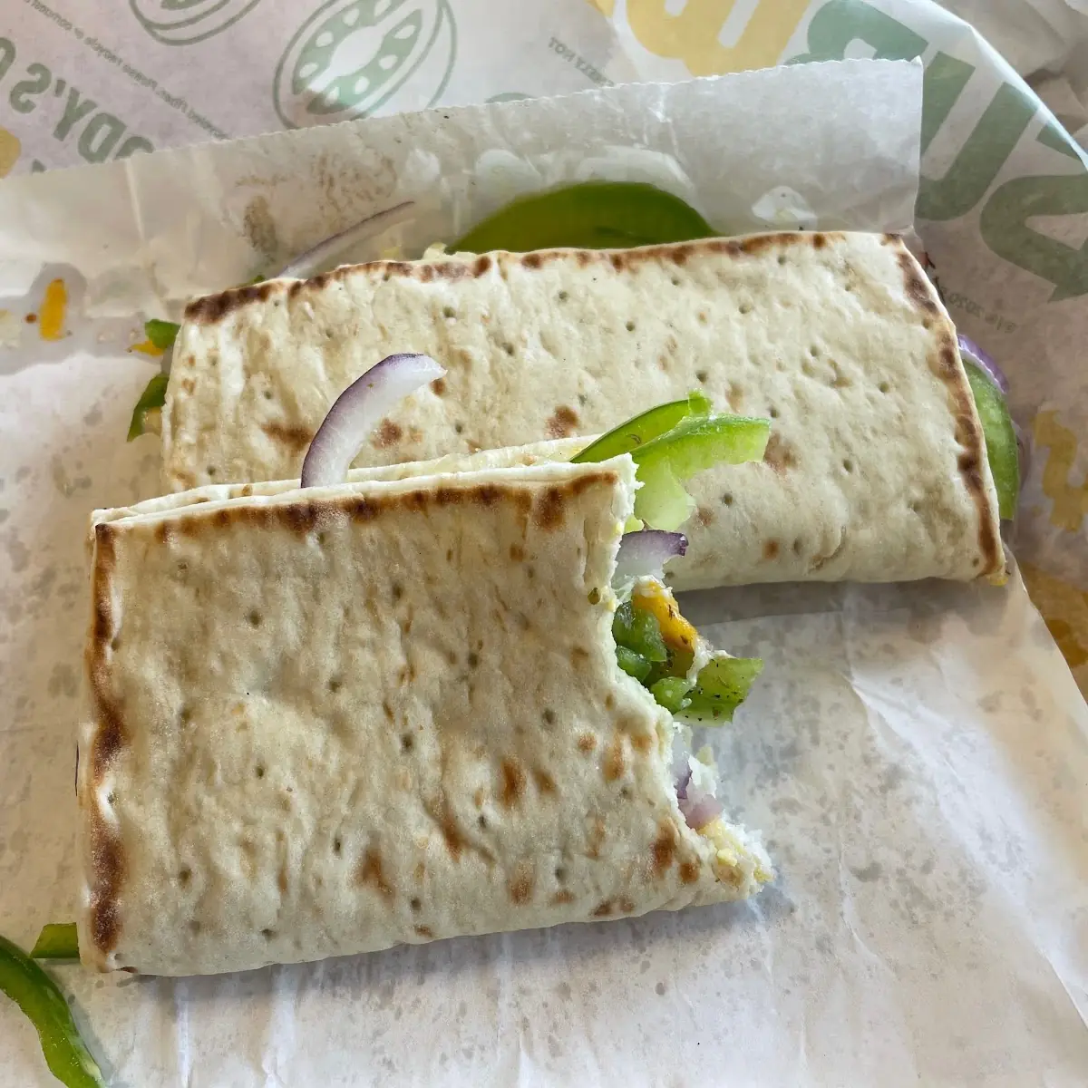 Flatbread Egg Ham and Cheese Melt