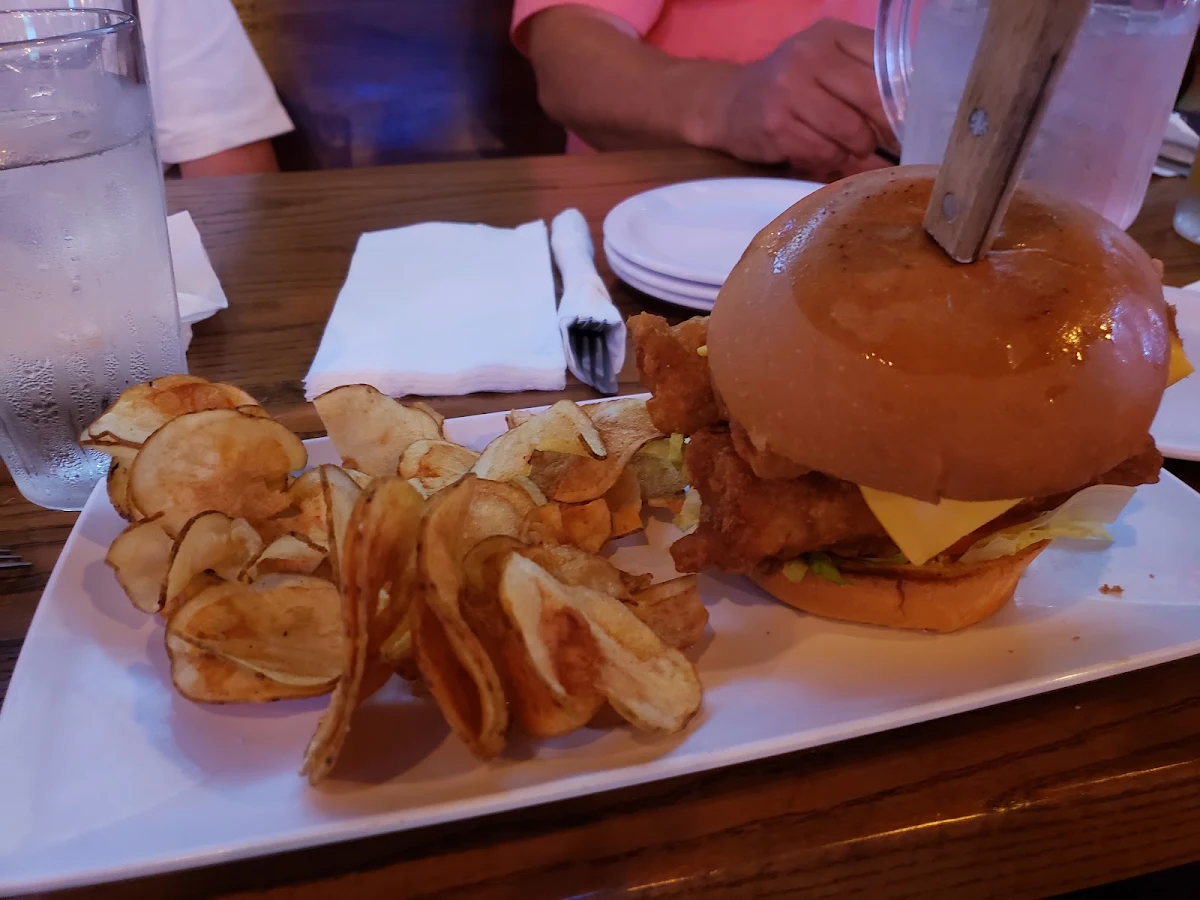 Fish Sandwich and Chips