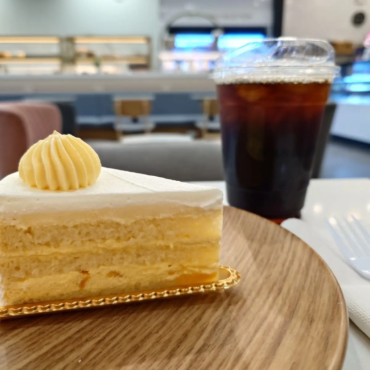 Cloud Mango Cake Slice
