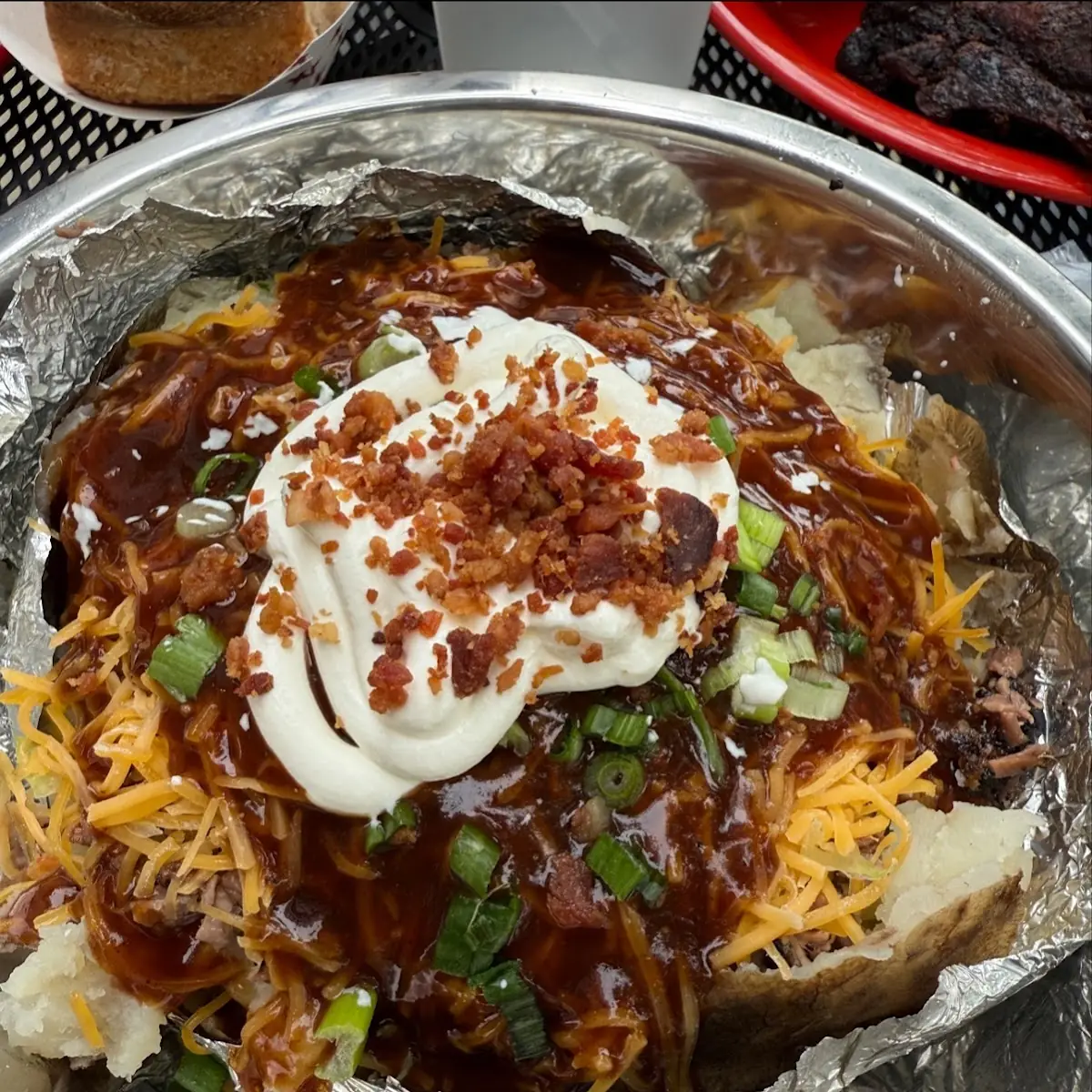 Loaded Baked Potatoe with Brisket