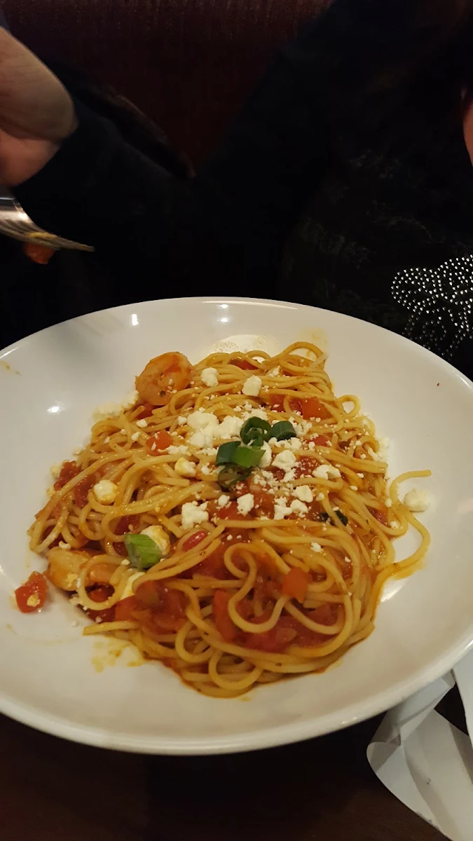 Sun Dried Tomato and Prawn Pasta, MR MIKES SteakhouseCasual