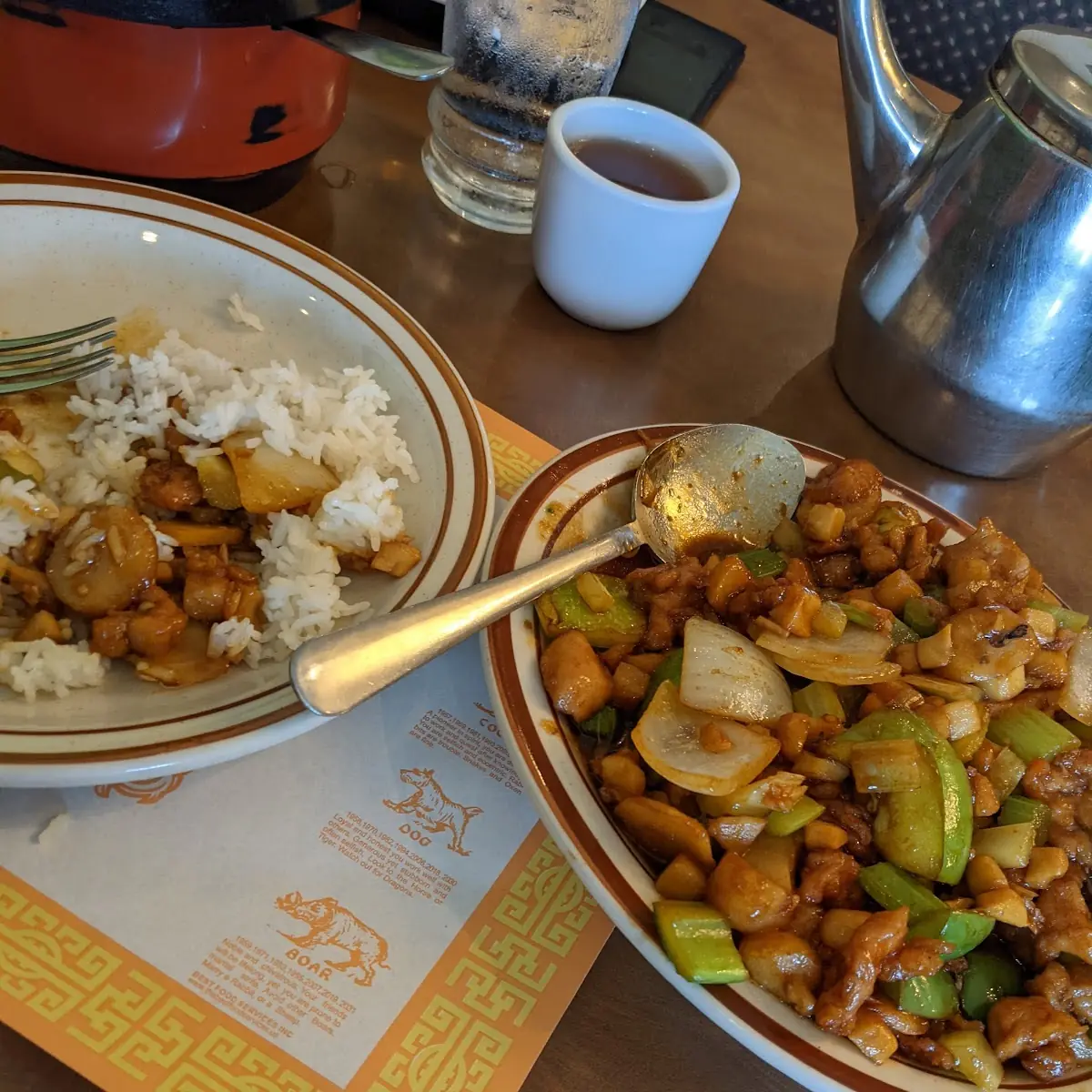 Garlic Chicken with White Rice