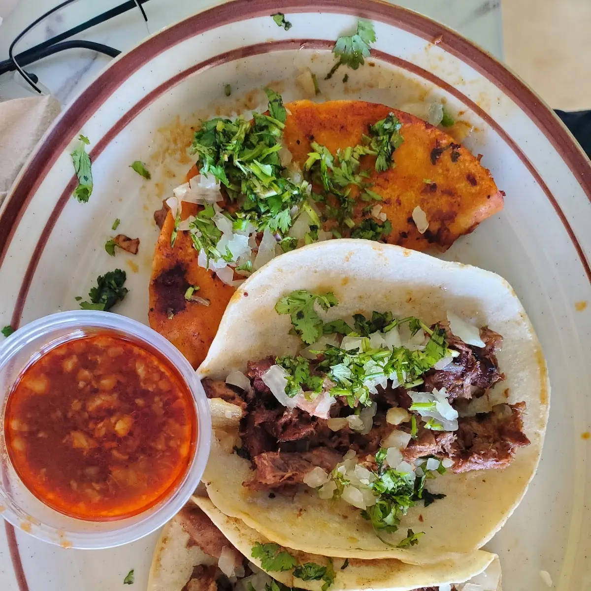 Birria Tacos Carne Asada