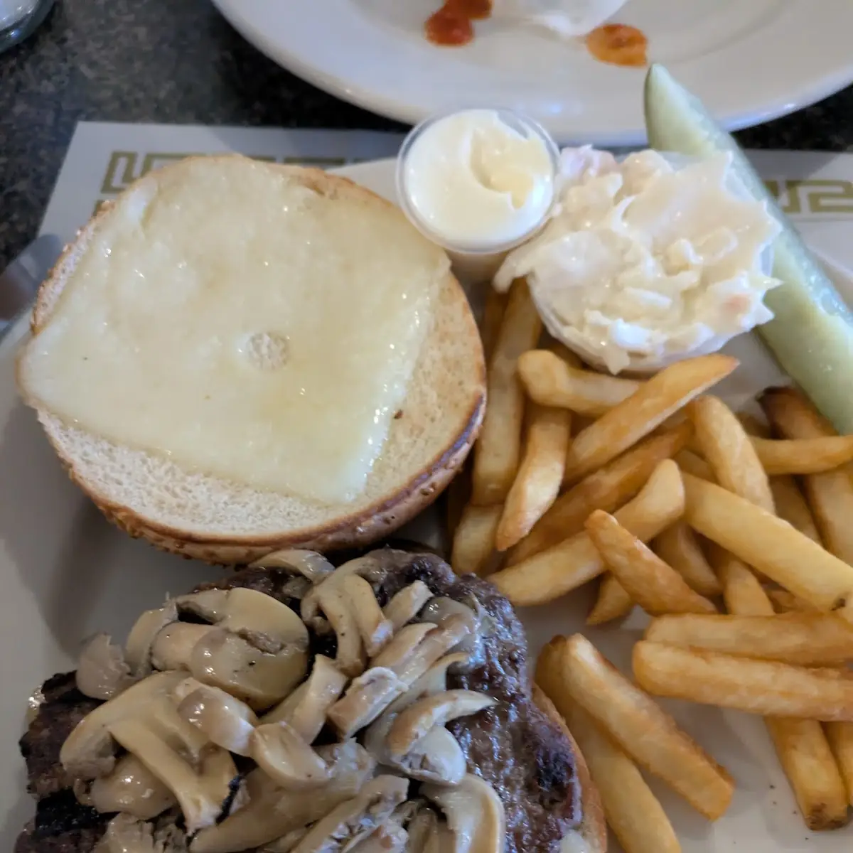 Mushroom Swiss Burger