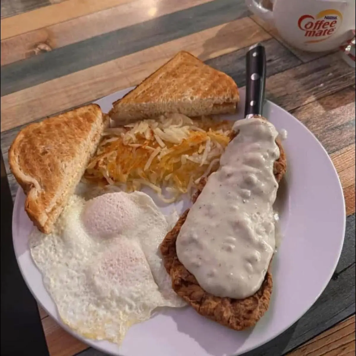 Country Fried Steak & Eggs