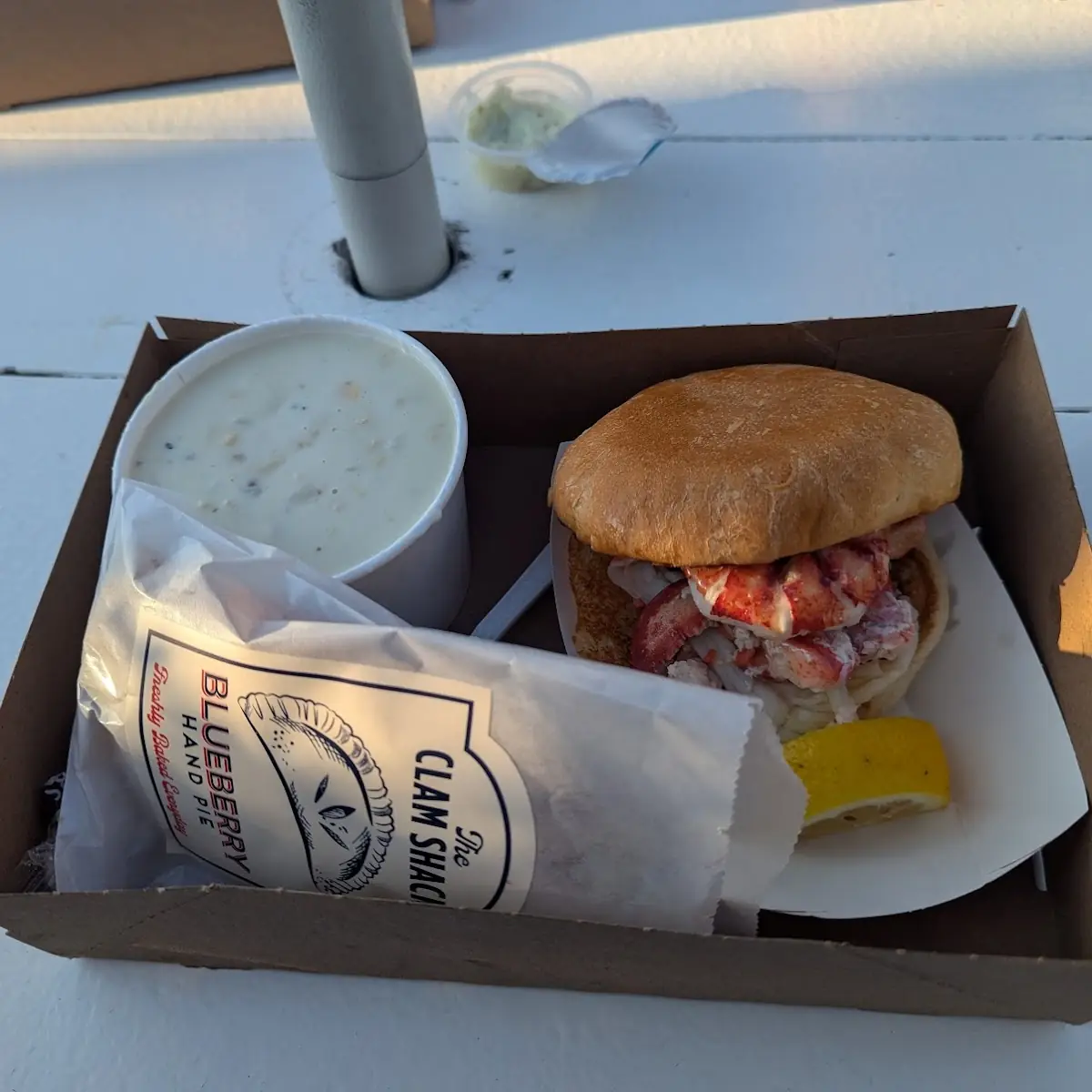 Clam Cake Burger