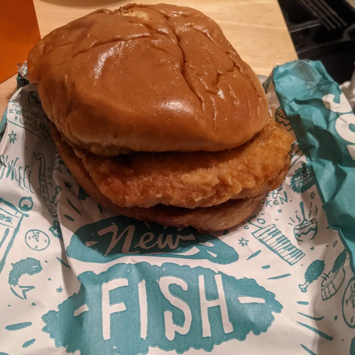 Flounder Fish Sandwich