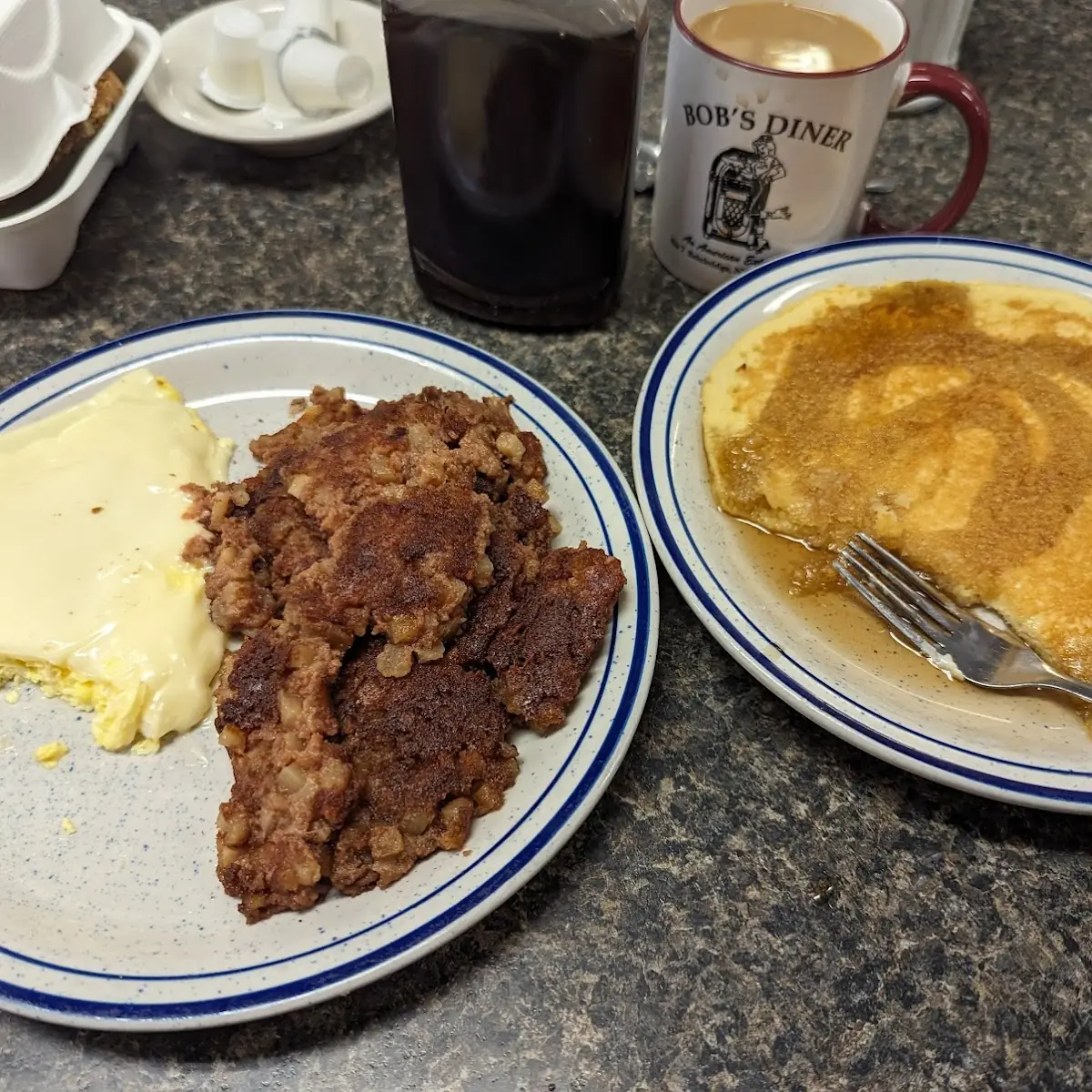 Scrambled Eggs and Corned Beef Hash