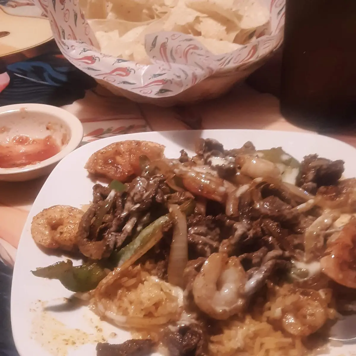 Steak and Shrimp Mexican Rice
