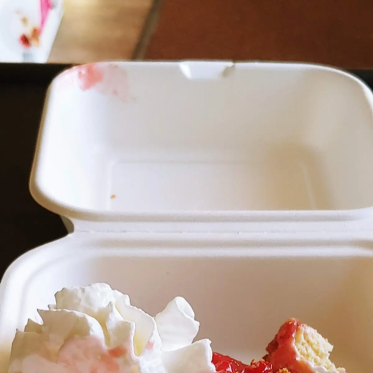 Strawberry Cheesecake Pie Slice