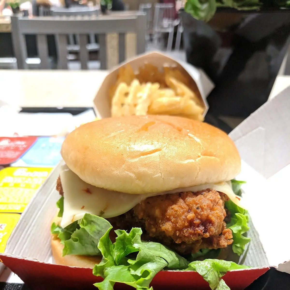 Spicy Deluxe Chicken Burger