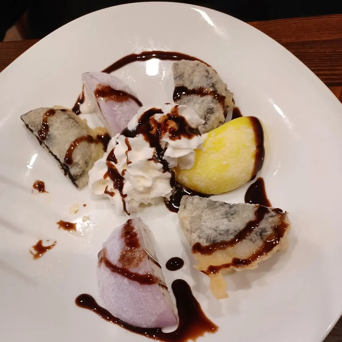 Mochi Ice-Cream with Fried Oreos