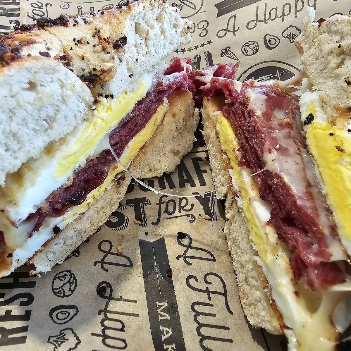 The Bronx Bacon Egg on a Bagel