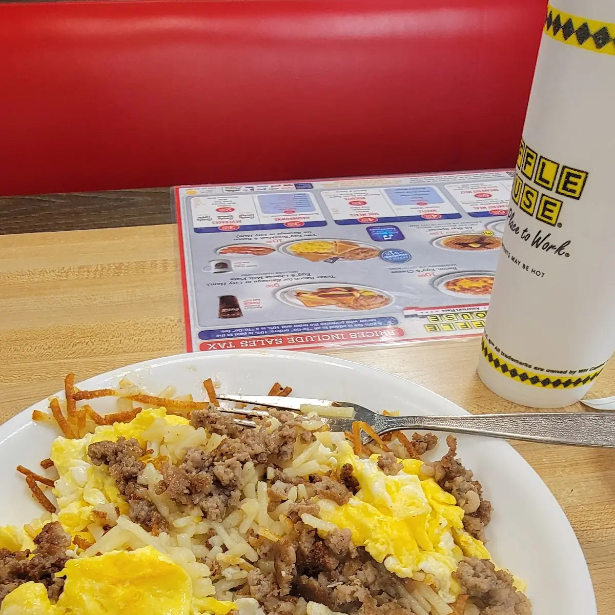 Hashbrown Sausage Egg Bowl