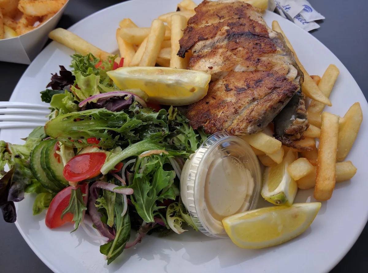 Salmon Salad & Chips, Fishy Fishy Seafood Restaurant