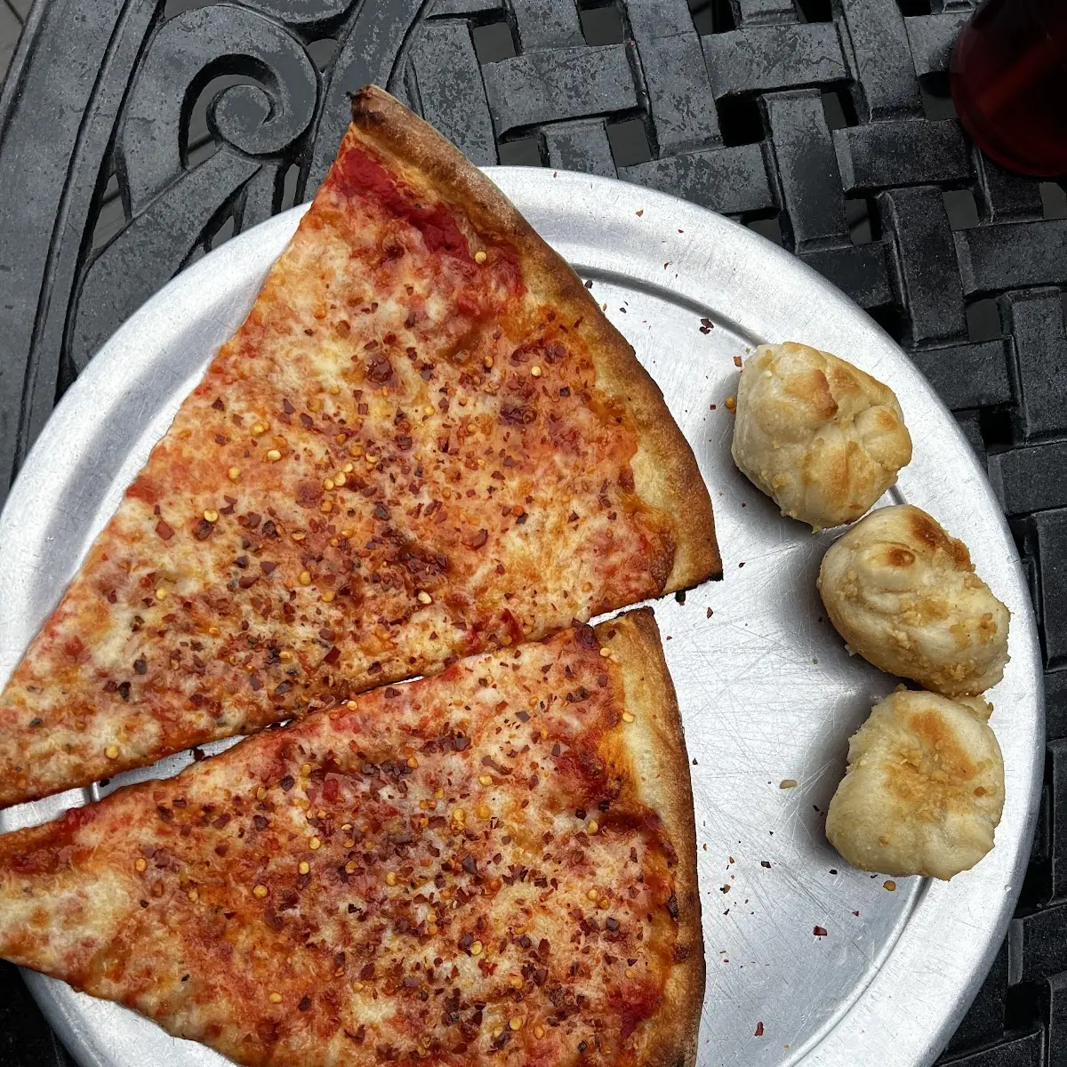 Plain Pizza Slices w 1 Bottle Water
