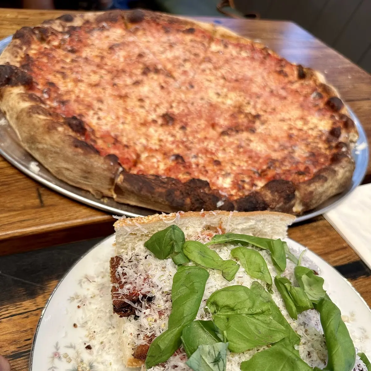 Pizza and Eggplant Parm