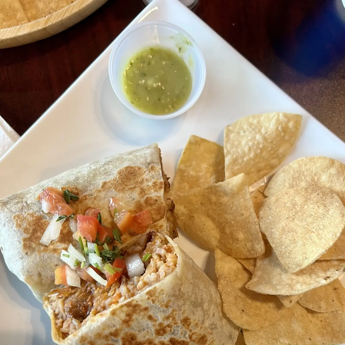 Chicken Burrito Plate