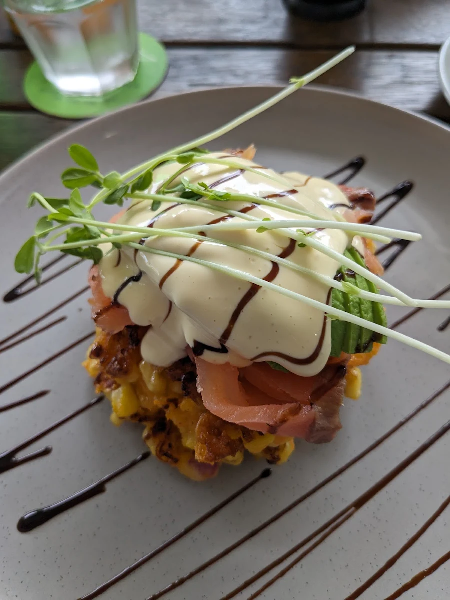 Corn Cake's with Salmon, Grenny's Restaurant