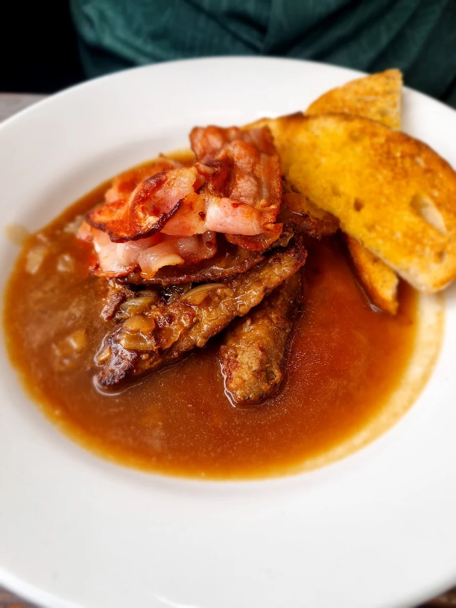 Lambs Fry Old School Classic in Gravy, Grenny's Restaurant