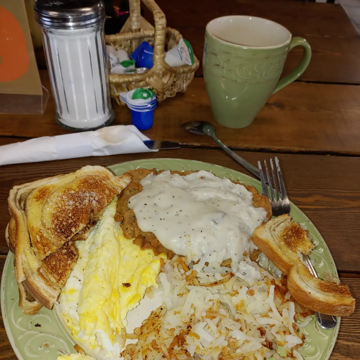 Chicken Fried Steak and Eggs