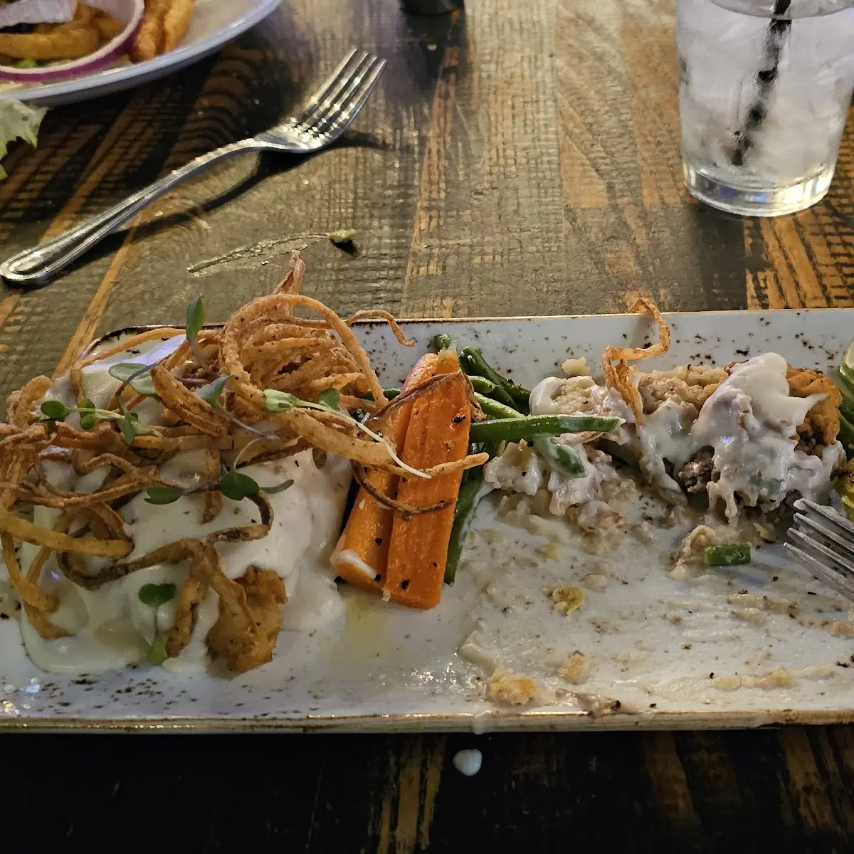 Chicken Fried Steak with Vegetables
