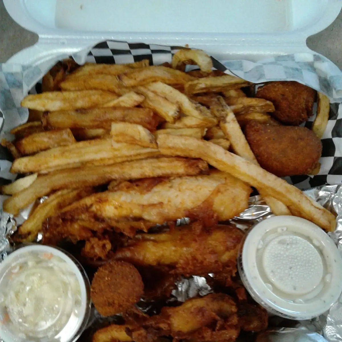 Fried Tilapia and Chips