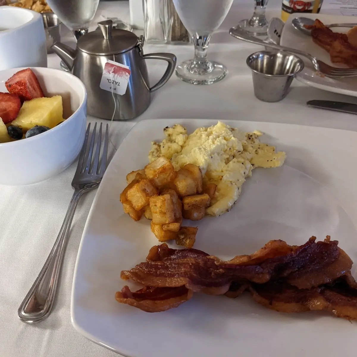 Scrambled Eggs Potatoes Bacon
