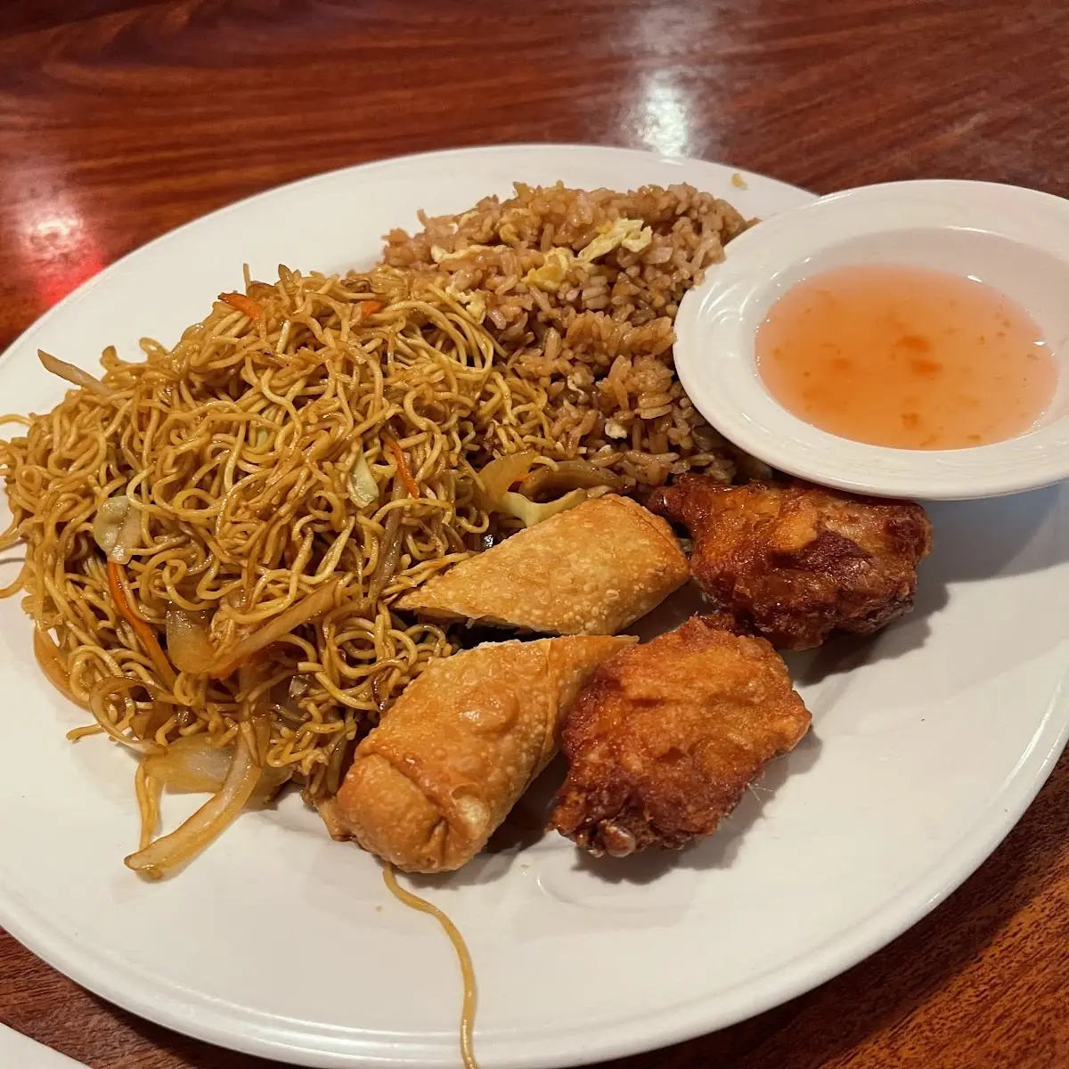 Chicken Lo Mein Lunch Special Fried Rice