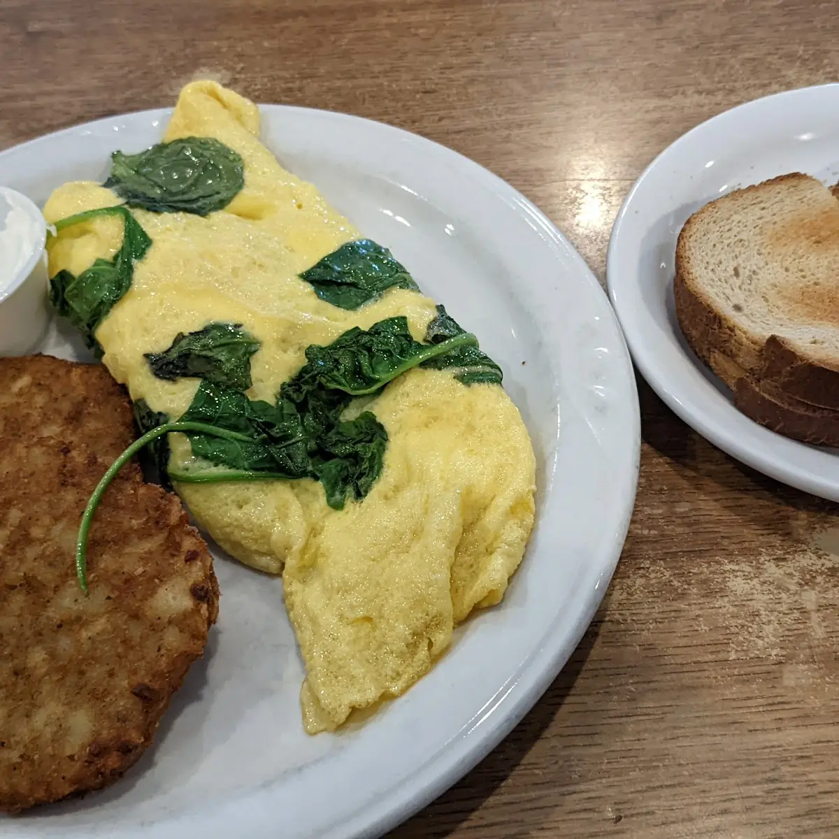 Spinach Feta Cheese Omelette
