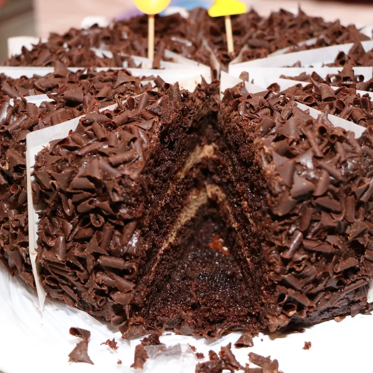 "Suprise " cake slice