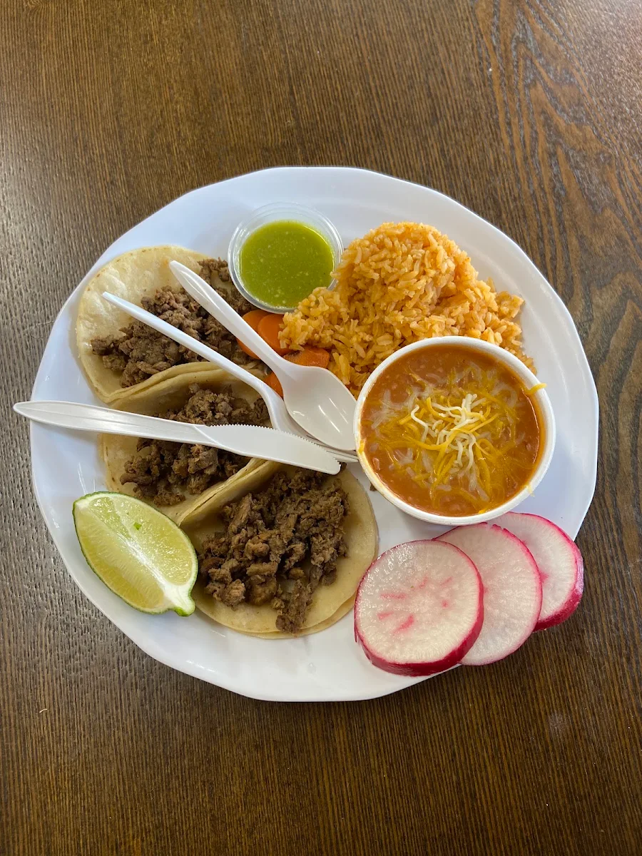 Carne Asada Taco Plate