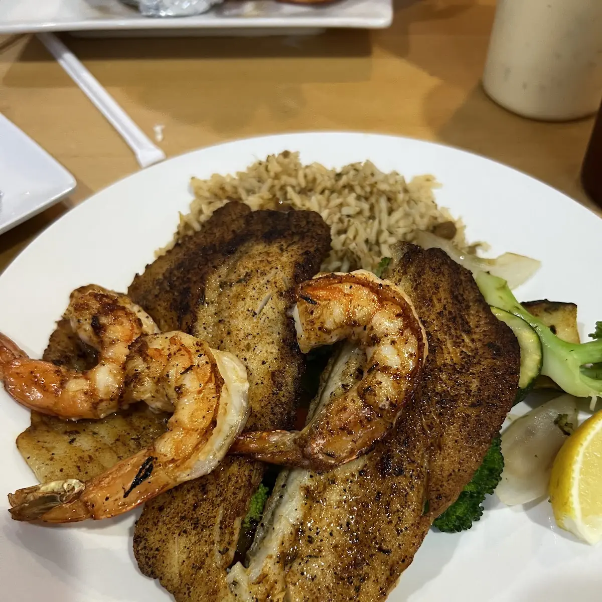 Flounder Shrimp Fried Rice