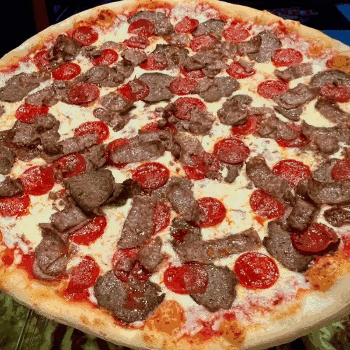 Pepperoni and Mushroom Pizza