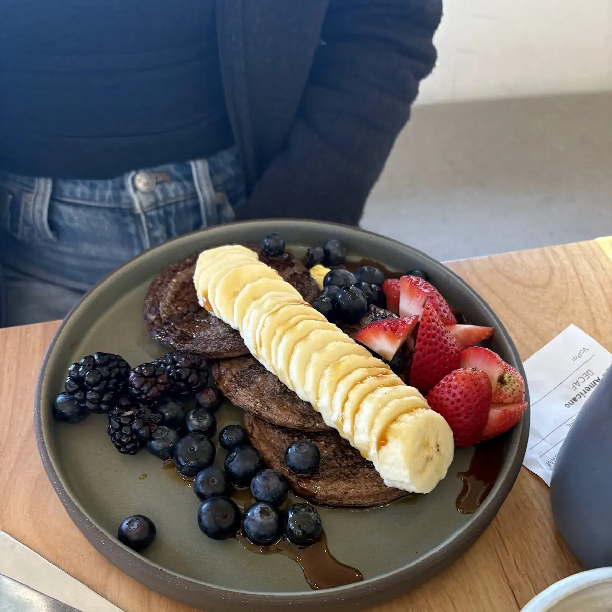 Pancakes with Fresh Fruit Topping