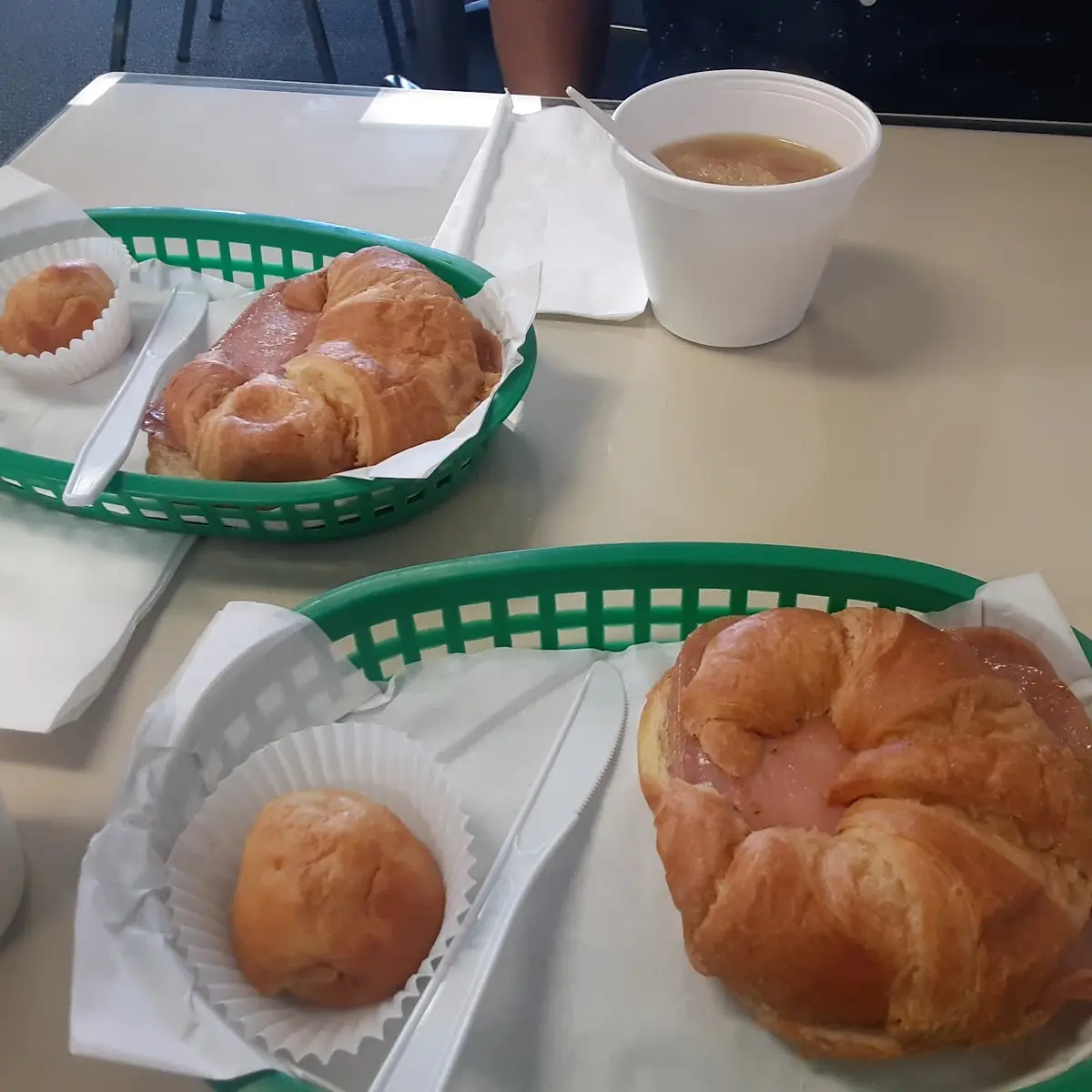 Hot Ham and Cheese Croissant