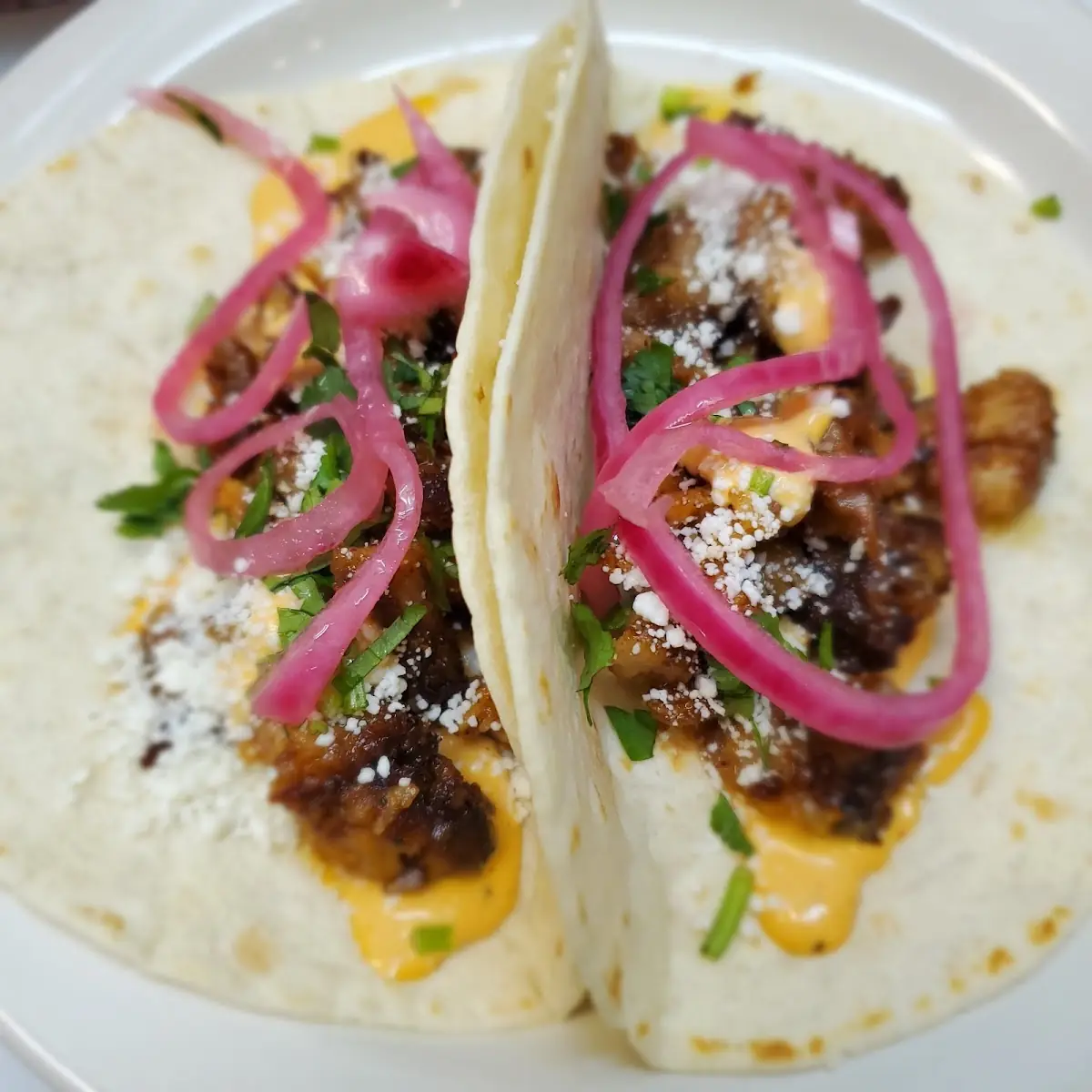 2 Smoked Pork Belly Tacos