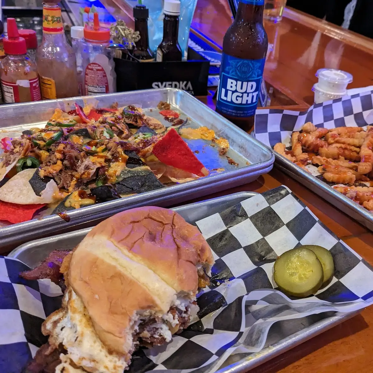 Peanut Butter Burger Game Day Nachos and Fries