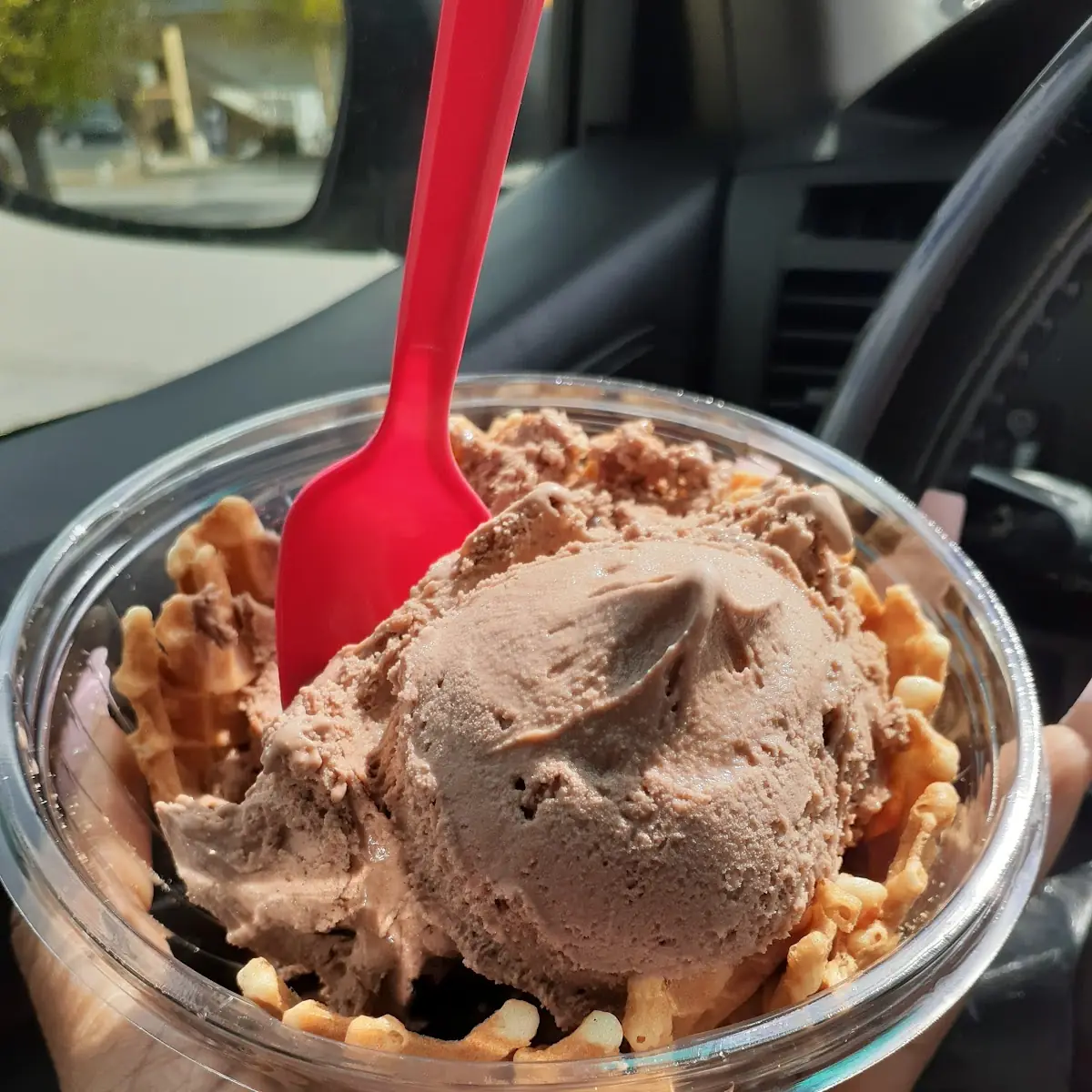 Double Chocolate Chunk in a Waffle Bowl