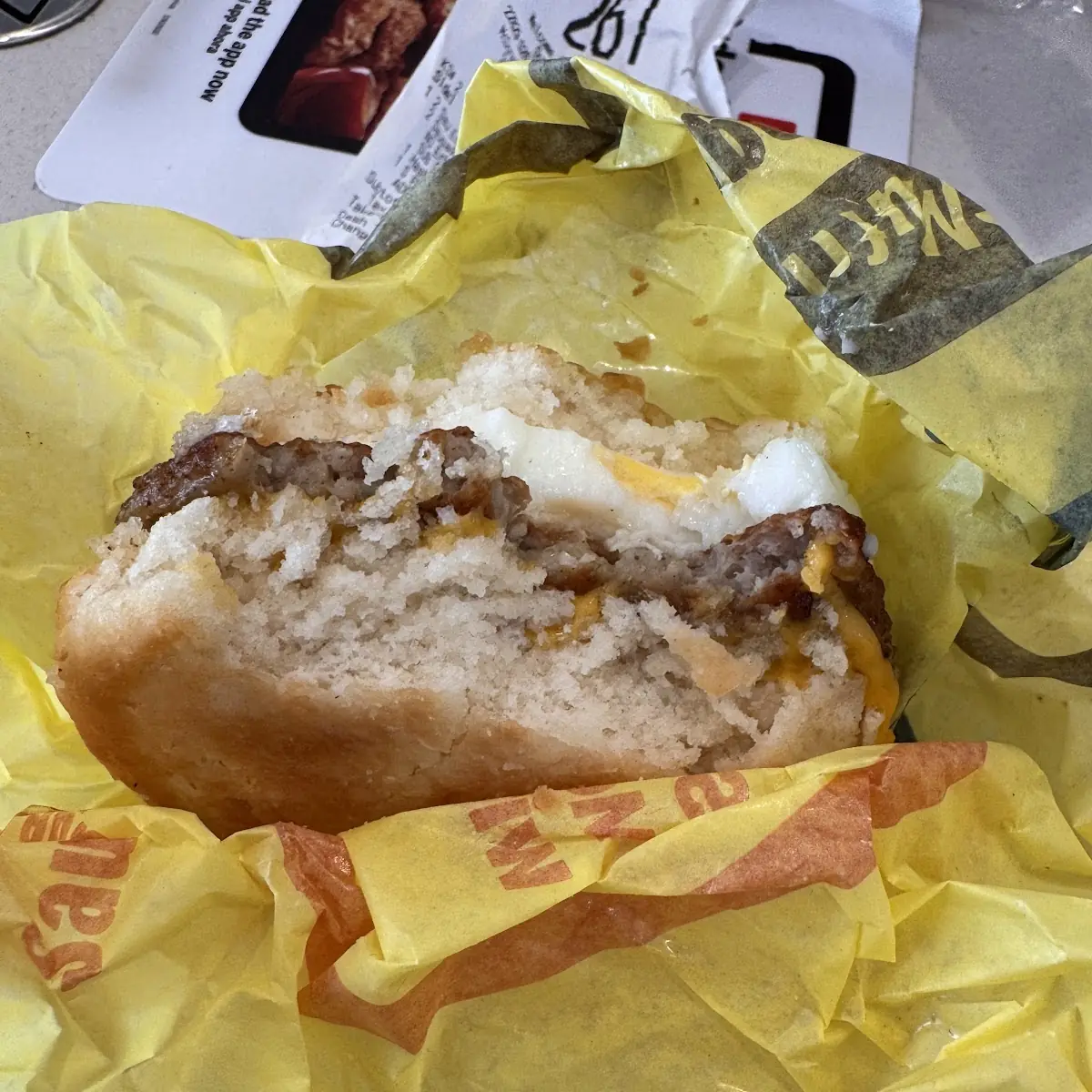 Sausage Egg Biscuit
