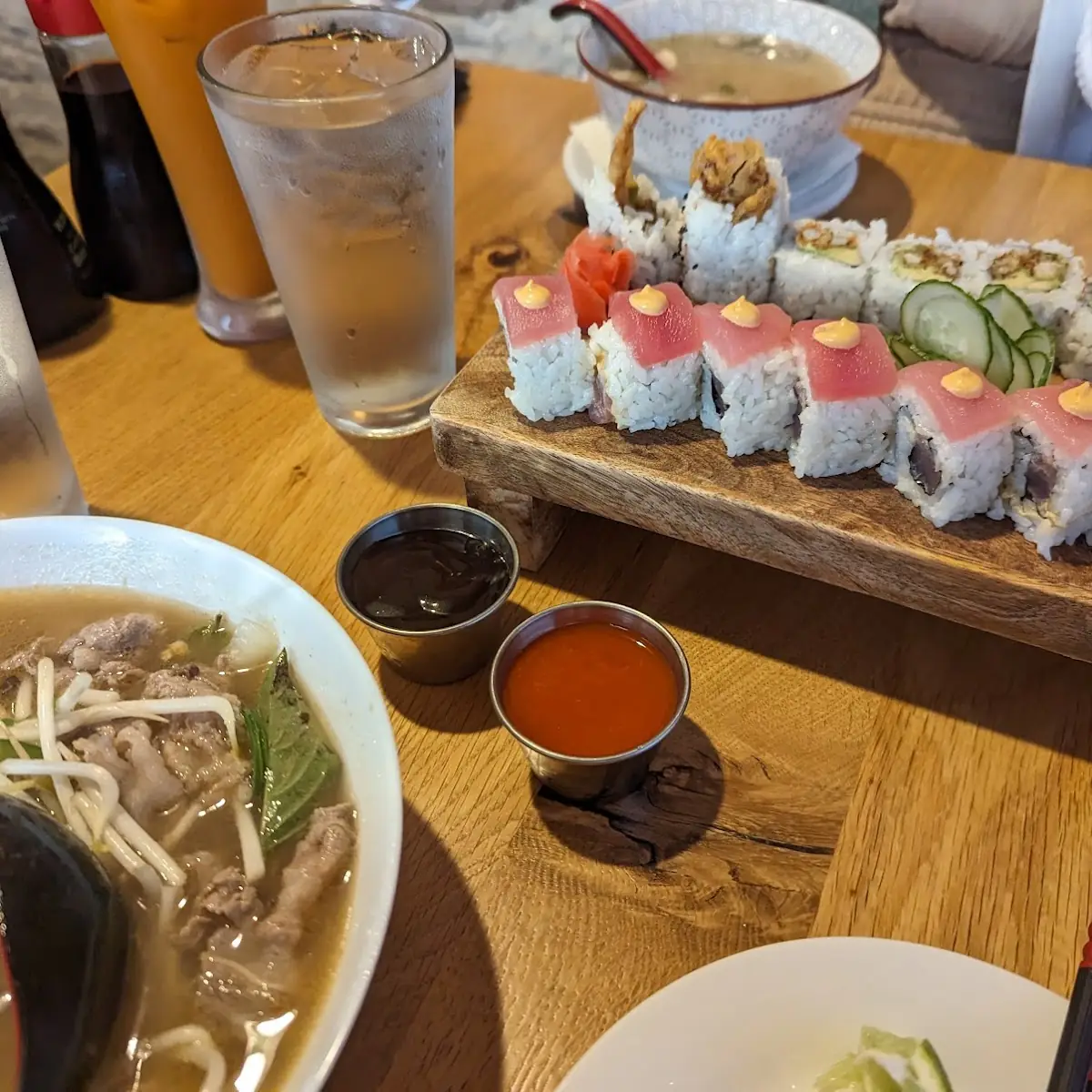 Tuna Roll and Soft Shell Crab Roll