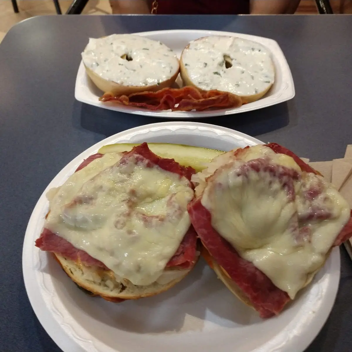 Turkey Pastrami Egg and Cheese English Muffin
