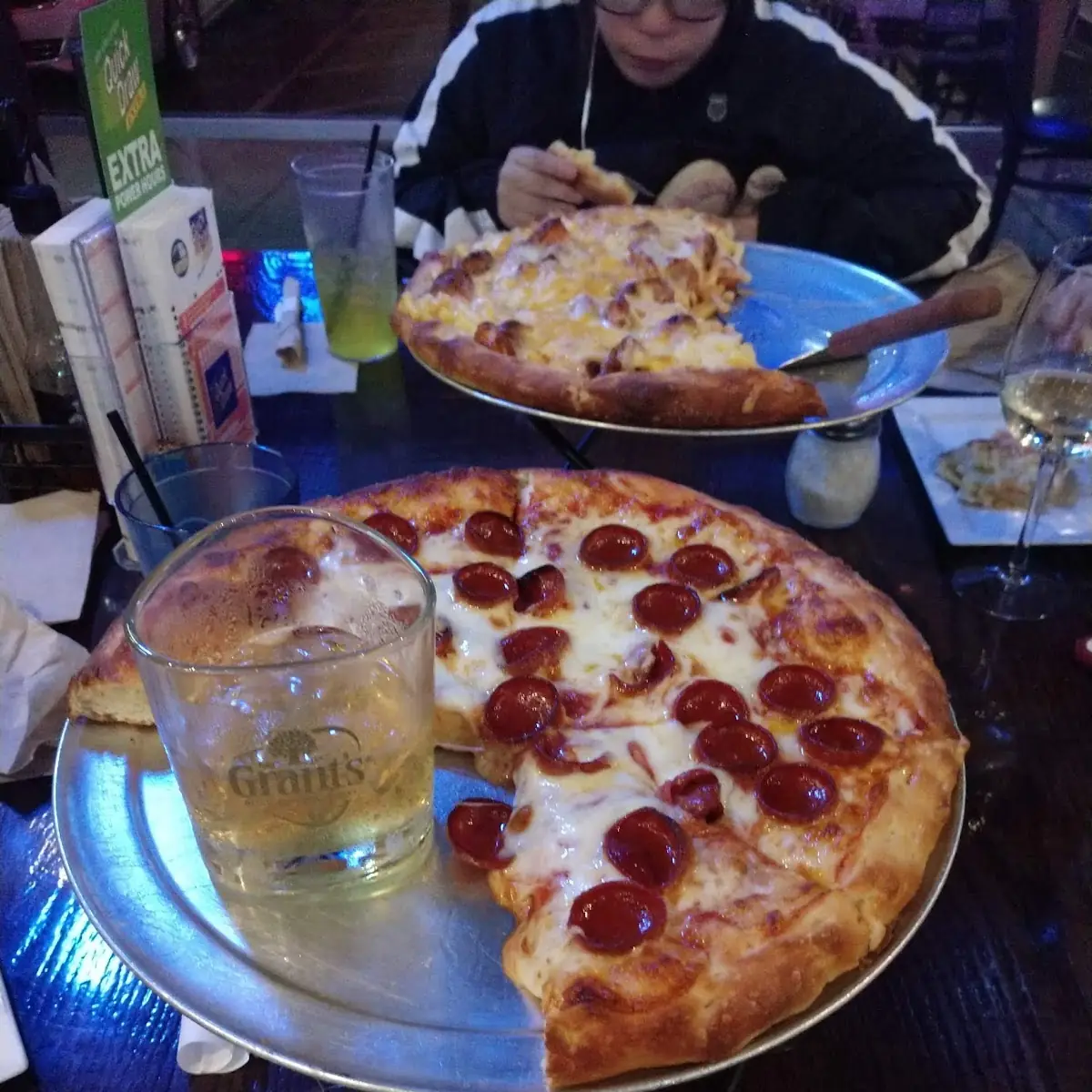Cheese and Pepperoni Pizza with Woodford Reserve
